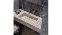 Beige porcelain sink