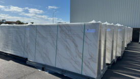 Porcelain Slabs ready for shipment at Grespania