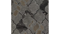 black arabesque tile