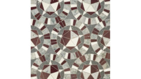 Gray and red mosaics
