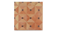 geometric tile with black dot