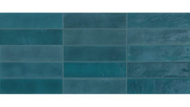 vertical blue tile panel