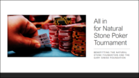 Online Poker Tournament to benefit Natural Stone Foundation and The Gary Sinise Foundation