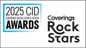 2025 Coverings Installation and Design Awards and Rock Star Logo