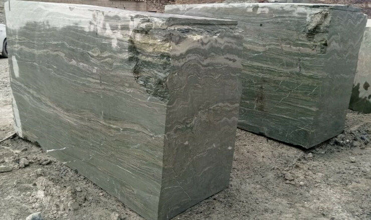 Stonetech green marble blocks