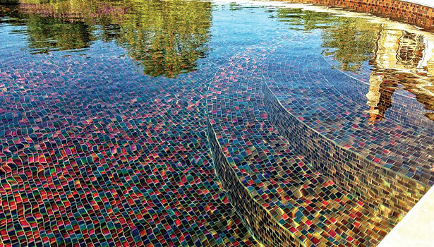 Glass tile used for pool in a private residence in Bedford, NY | 2015 ...